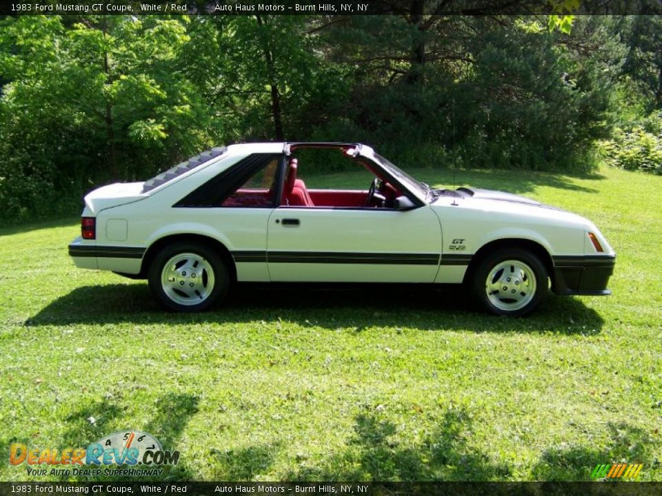 1983 Ford Mustang GT Coupe White / Red Photo #4