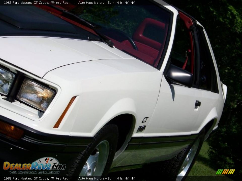 1983 Ford Mustang GT Coupe White / Red Photo #13