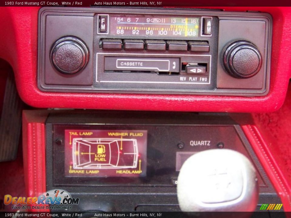 1983 Ford Mustang GT Coupe White / Red Photo #29