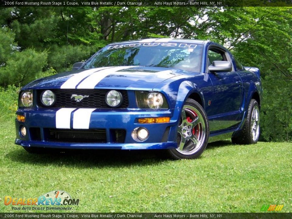 2006 Ford Mustang Roush Stage 1 Coupe Vista Blue Metallic / Dark Charcoal Photo #1