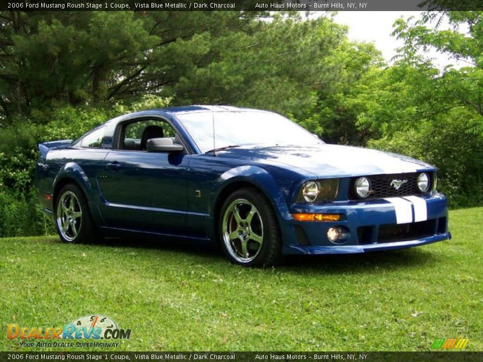 2006 Ford Mustang Roush Stage 1 Coupe Vista Blue Metallic / Dark Charcoal Photo #3