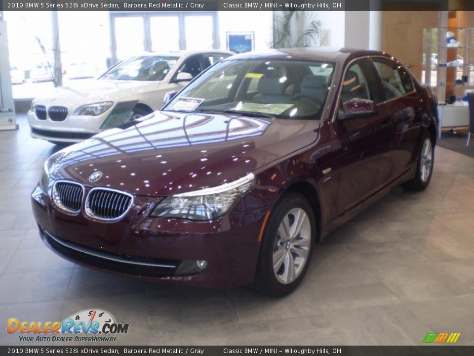 2010 BMW 5 Series 528i xDrive Sedan Barbera Red Metallic / Gray Photo #1