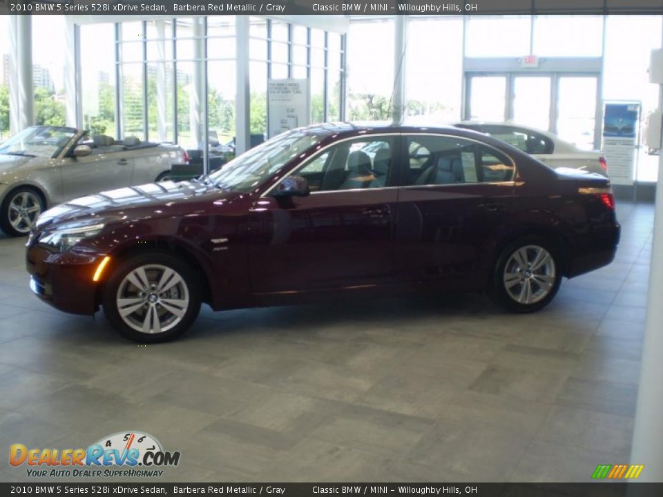 2010 BMW 5 Series 528i xDrive Sedan Barbera Red Metallic / Gray Photo #2