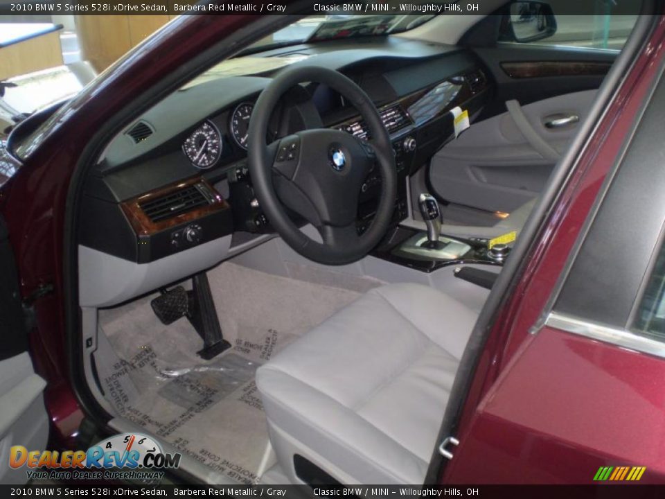 2010 BMW 5 Series 528i xDrive Sedan Barbera Red Metallic / Gray Photo #4