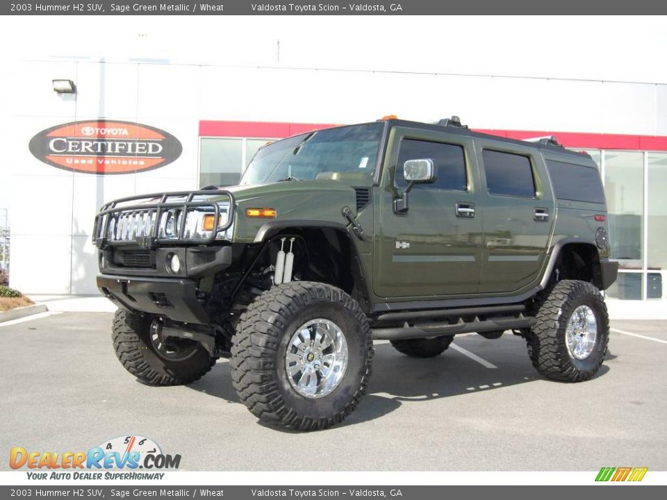 2003 Hummer H2 SUV Sage Green Metallic / Wheat Photo #1