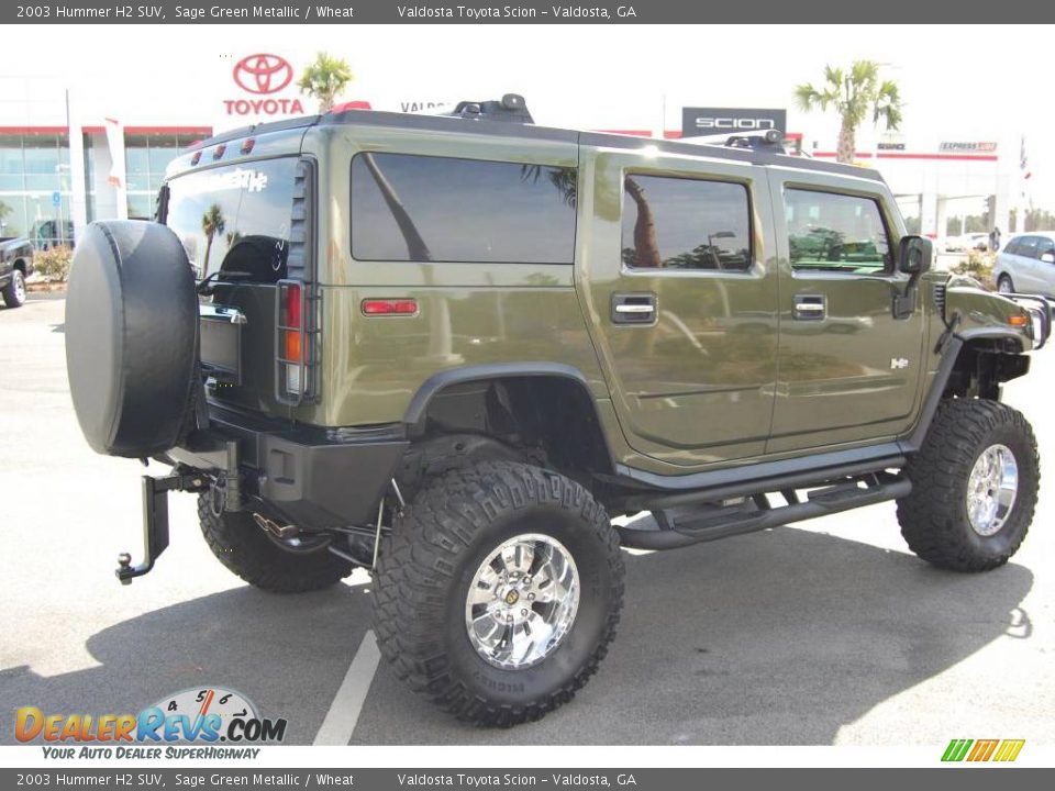 2003 Hummer H2 SUV Sage Green Metallic / Wheat Photo #5