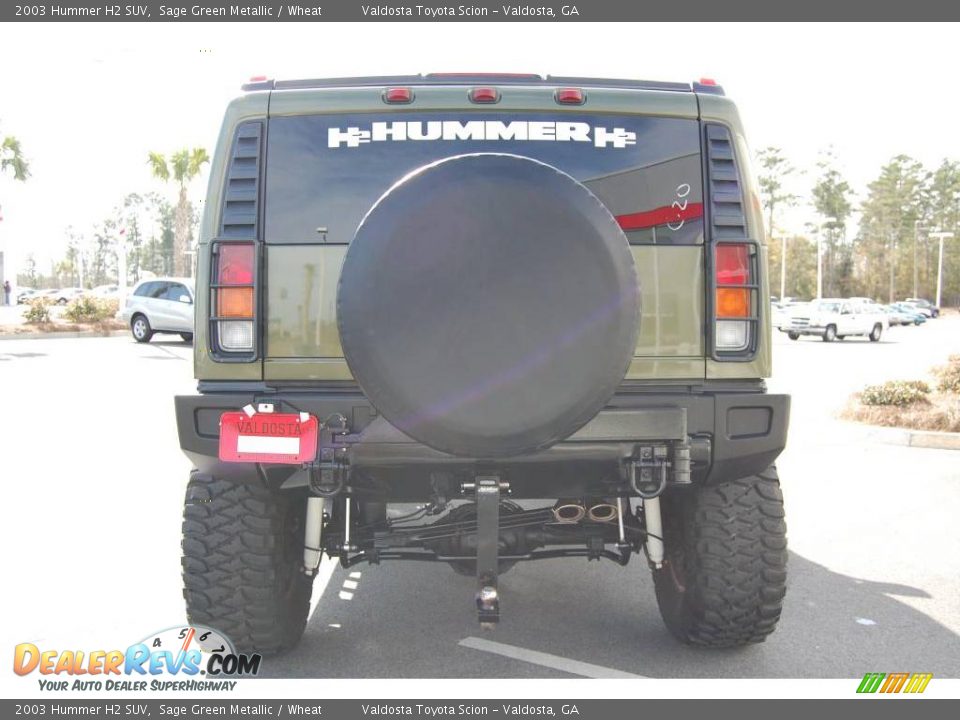 2003 Hummer H2 SUV Sage Green Metallic / Wheat Photo #7