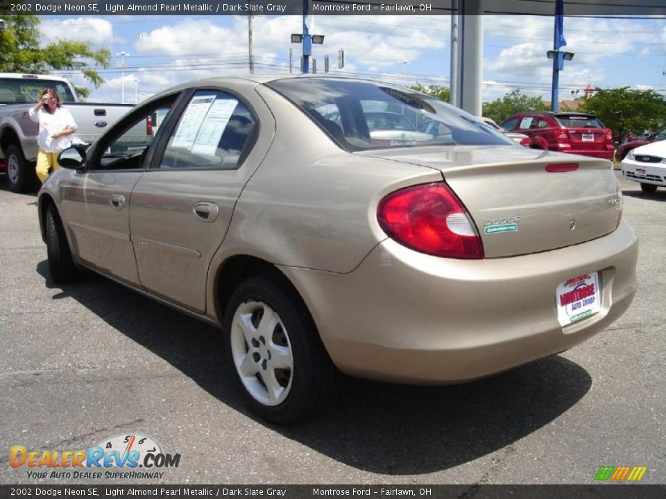 2002 Dodge Neon SE Light Almond Pearl Metallic / Dark Slate Gray Photo #3