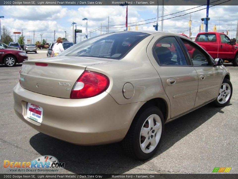 2002 Dodge Neon SE Light Almond Pearl Metallic / Dark Slate Gray Photo #5