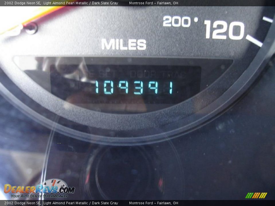 2002 Dodge Neon SE Light Almond Pearl Metallic / Dark Slate Gray Photo #24