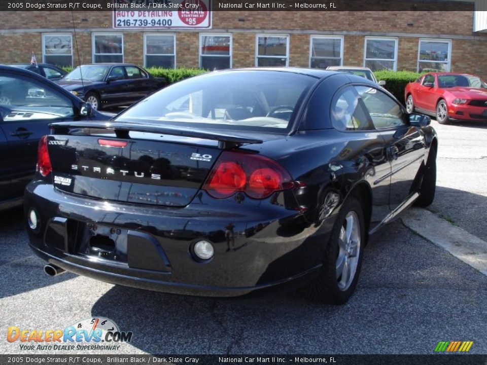 2005 Dodge Stratus R/T Coupe Brilliant Black / Dark Slate Gray Photo #4