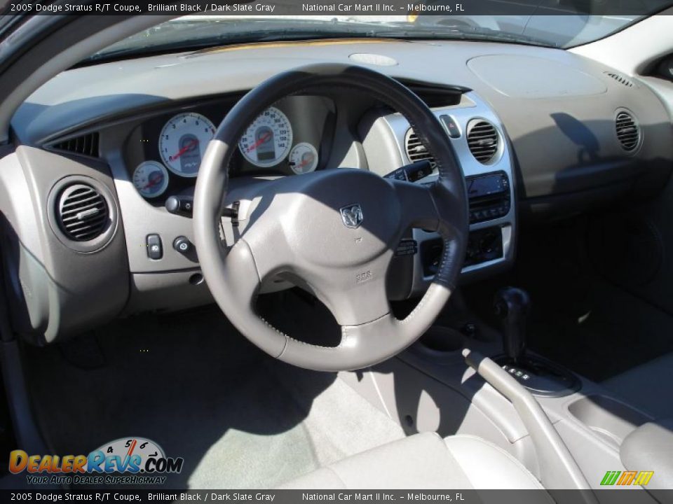 2005 Dodge Stratus R/T Coupe Brilliant Black / Dark Slate Gray Photo #7
