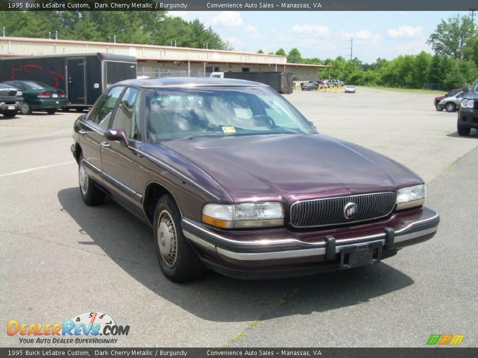 1995 Buick LeSabre Custom Dark Cherry Metallic / Burgundy Photo #2