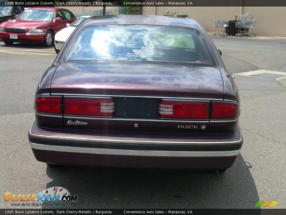 1995 Buick LeSabre Custom Dark Cherry Metallic / Burgundy Photo #7