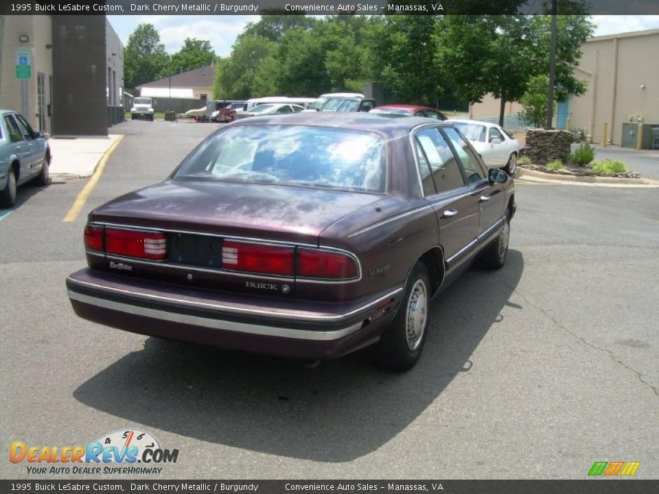 1995 Buick LeSabre Custom Dark Cherry Metallic / Burgundy Photo #8