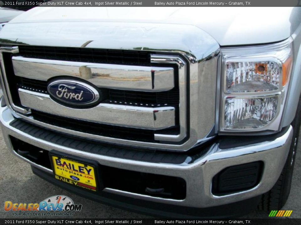 2011 Ford F350 Super Duty XLT Crew Cab 4x4 Ingot Silver Metallic / Steel Photo #1