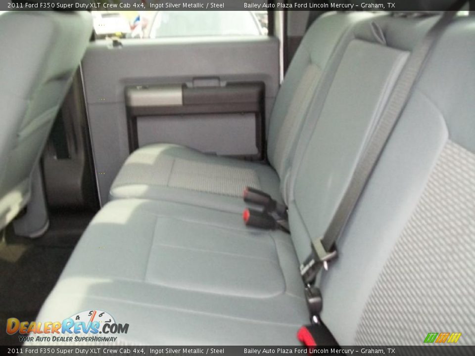 2011 Ford F350 Super Duty XLT Crew Cab 4x4 Ingot Silver Metallic / Steel Photo #4
