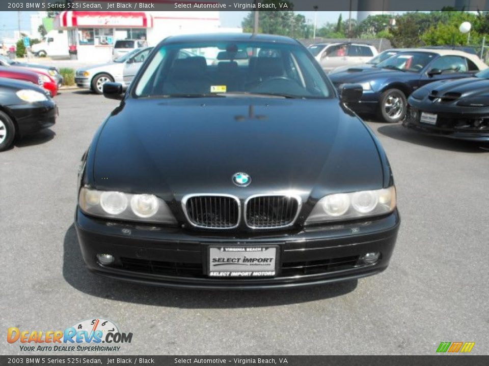 2003 BMW 5 Series 525i Sedan Jet Black / Black Photo #2