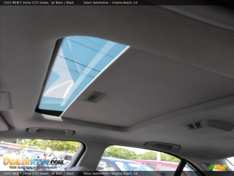 2003 BMW 5 Series 525i Sedan Jet Black / Black Photo #9