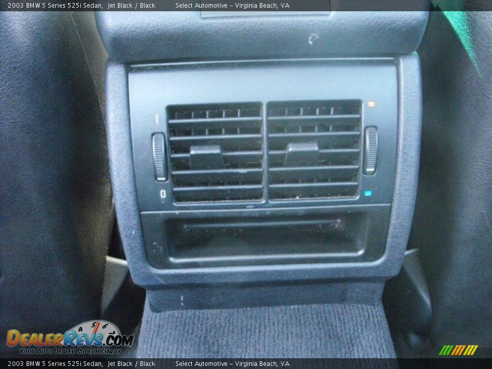 2003 BMW 5 Series 525i Sedan Jet Black / Black Photo #18