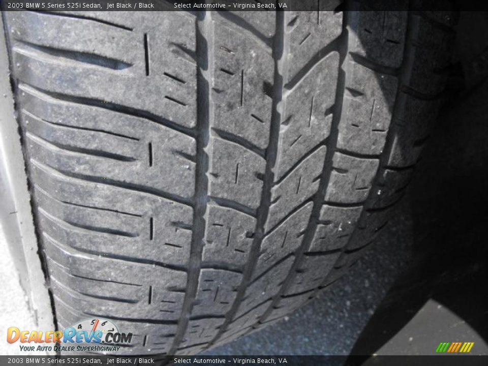 2003 BMW 5 Series 525i Sedan Jet Black / Black Photo #20