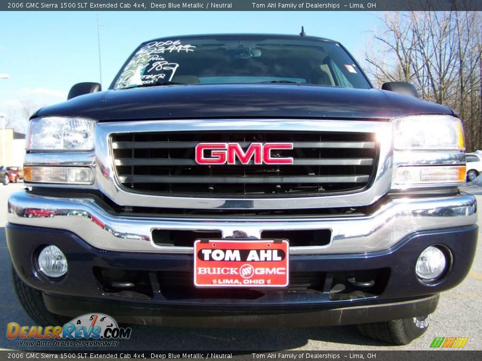 2006 GMC Sierra 1500 SLT Extended Cab 4x4 Deep Blue Metallic / Neutral Photo #3