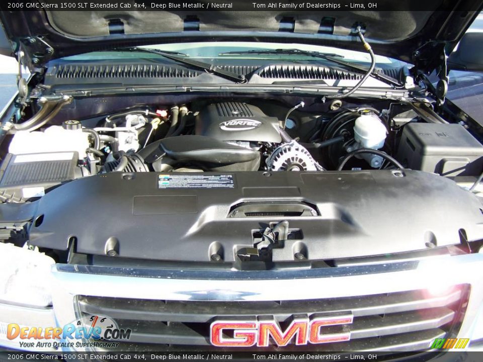 2006 GMC Sierra 1500 SLT Extended Cab 4x4 Deep Blue Metallic / Neutral Photo #15