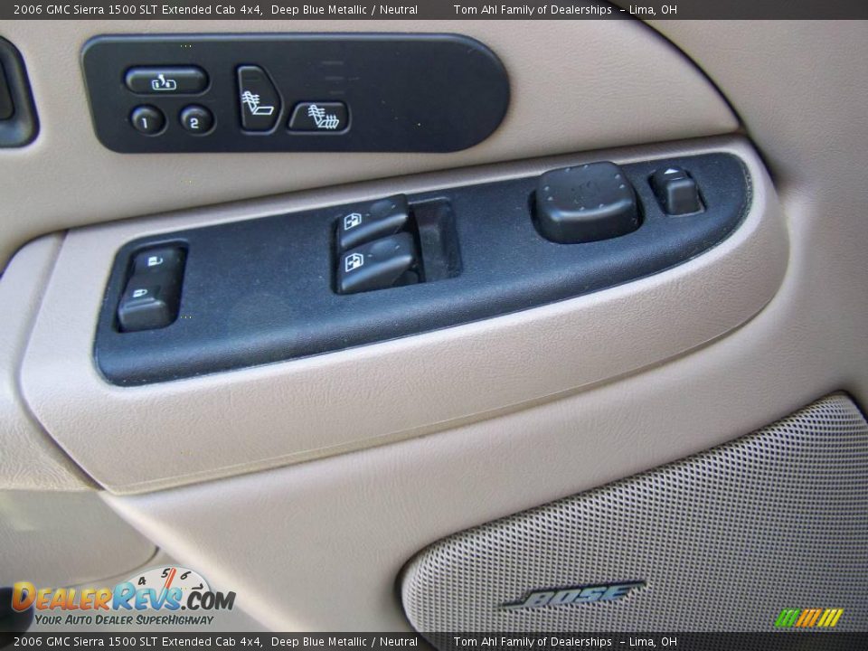 2006 GMC Sierra 1500 SLT Extended Cab 4x4 Deep Blue Metallic / Neutral Photo #16
