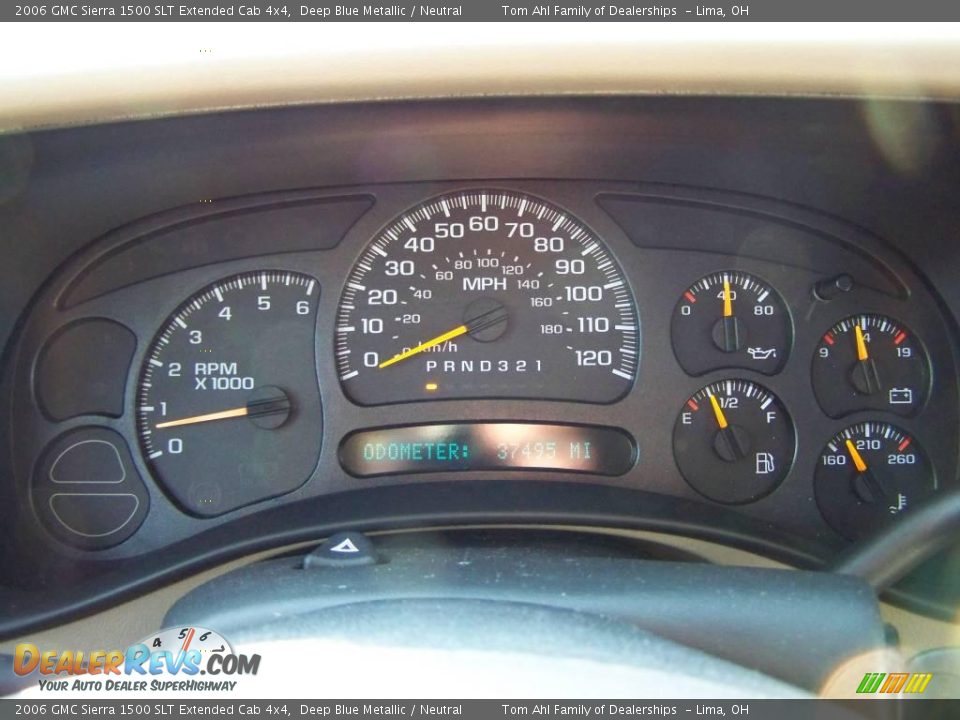 2006 GMC Sierra 1500 SLT Extended Cab 4x4 Deep Blue Metallic / Neutral Photo #18