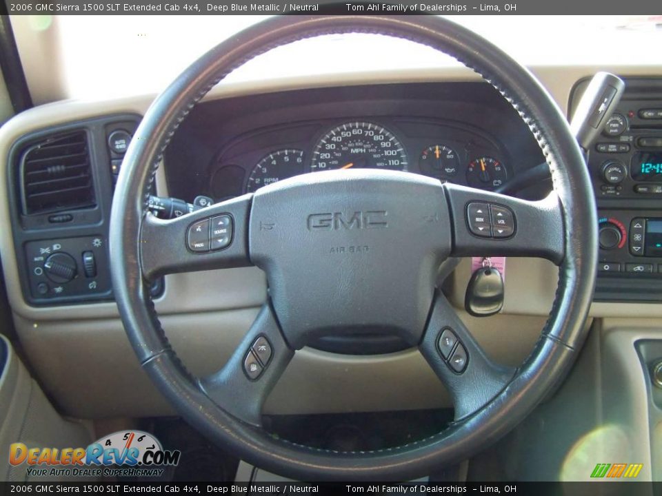2006 GMC Sierra 1500 SLT Extended Cab 4x4 Deep Blue Metallic / Neutral Photo #19