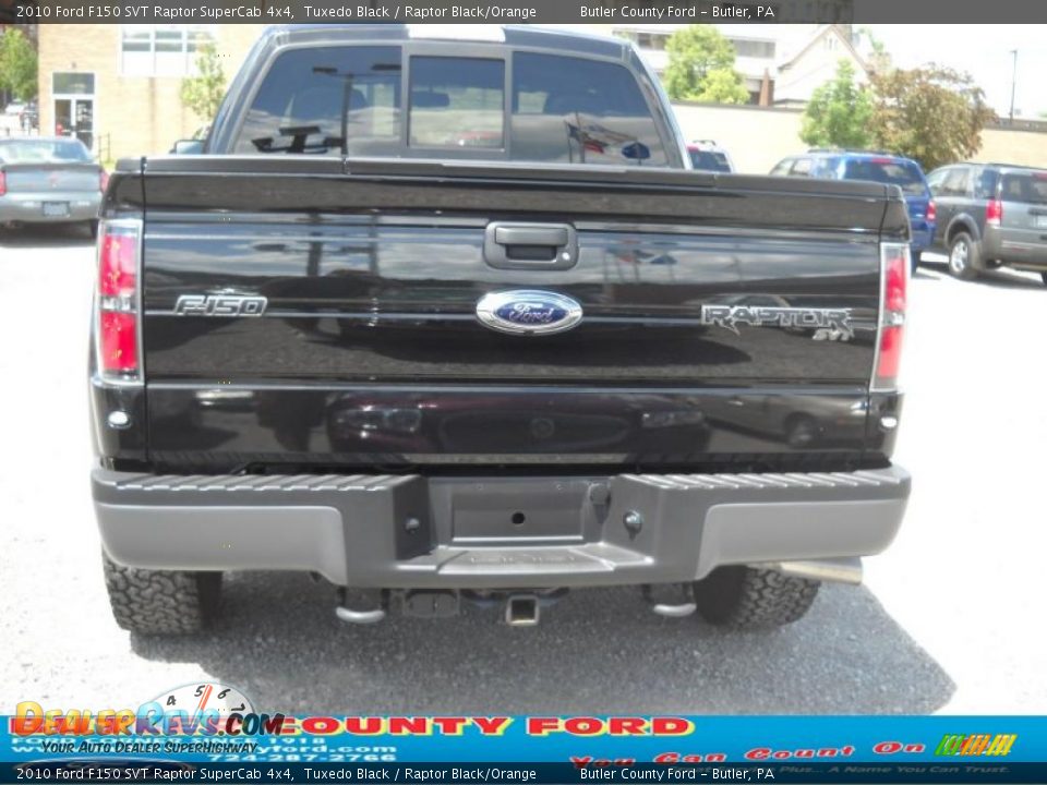 2010 Ford F150 SVT Raptor SuperCab 4x4 Tuxedo Black / Raptor Black/Orange Photo #3
