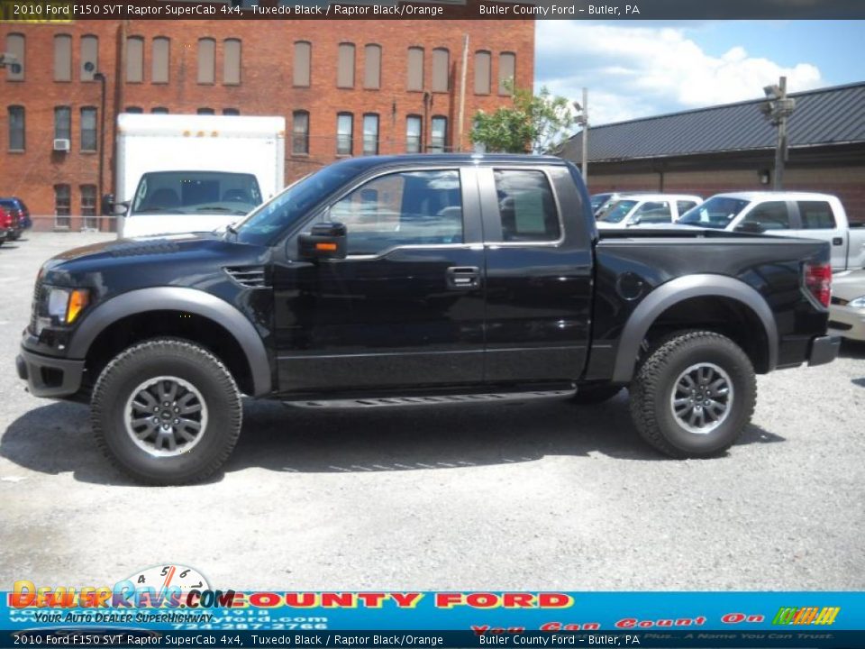 2010 Ford F150 SVT Raptor SuperCab 4x4 Tuxedo Black / Raptor Black/Orange Photo #5