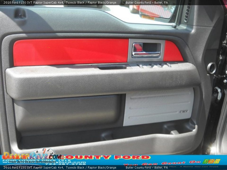 2010 Ford F150 SVT Raptor SuperCab 4x4 Tuxedo Black / Raptor Black/Orange Photo #6