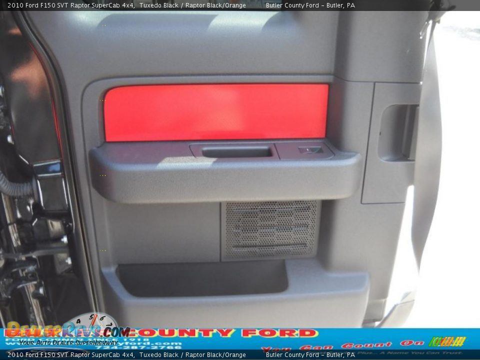 2010 Ford F150 SVT Raptor SuperCab 4x4 Tuxedo Black / Raptor Black/Orange Photo #10