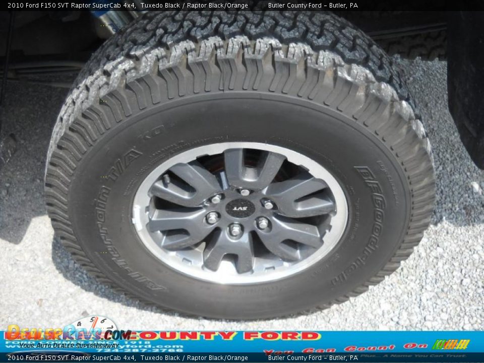 2010 Ford F150 SVT Raptor SuperCab 4x4 Tuxedo Black / Raptor Black/Orange Photo #13