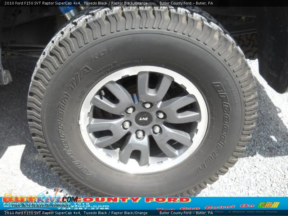 2010 Ford F150 SVT Raptor SuperCab 4x4 Tuxedo Black / Raptor Black/Orange Photo #14