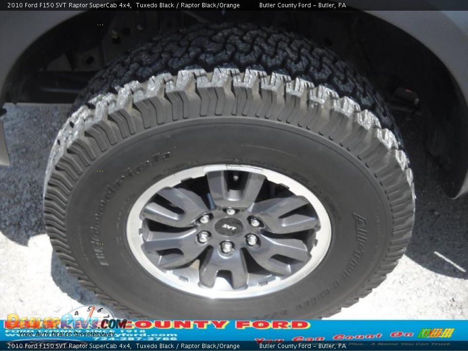 2010 Ford F150 SVT Raptor SuperCab 4x4 Tuxedo Black / Raptor Black/Orange Photo #16