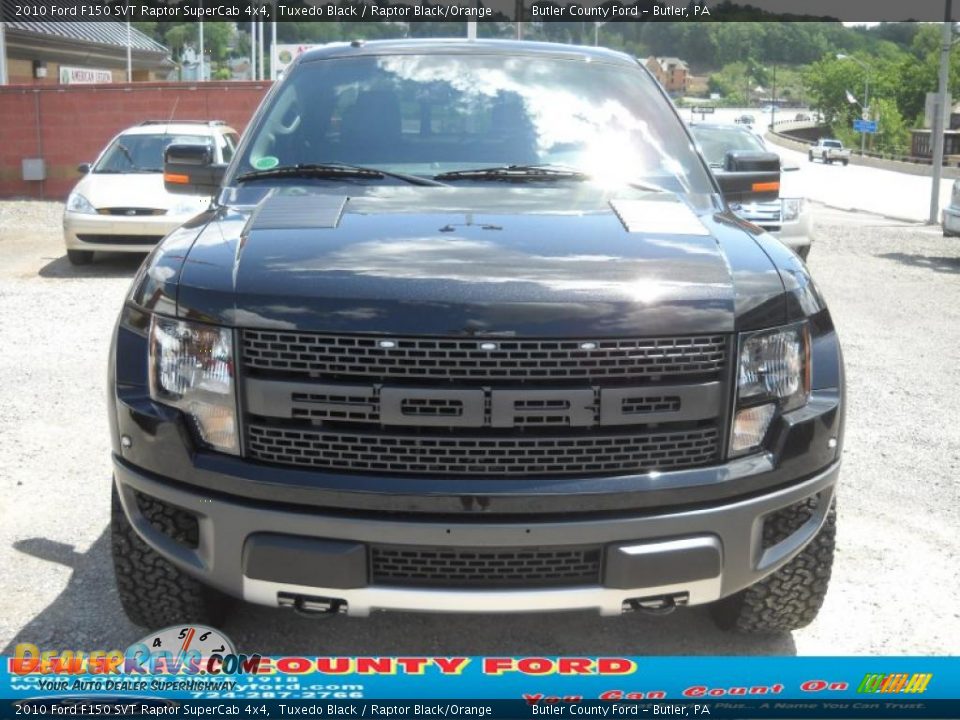 2010 Ford F150 SVT Raptor SuperCab 4x4 Tuxedo Black / Raptor Black/Orange Photo #19