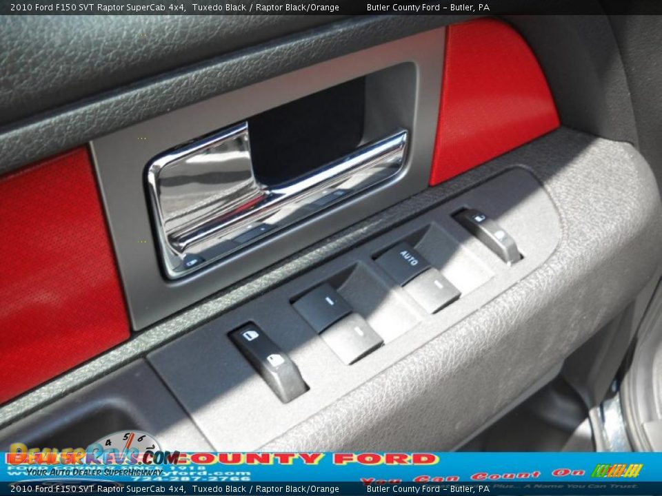 2010 Ford F150 SVT Raptor SuperCab 4x4 Tuxedo Black / Raptor Black/Orange Photo #21