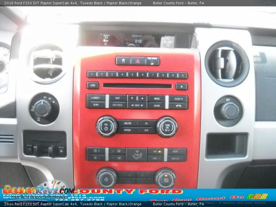 2010 Ford F150 SVT Raptor SuperCab 4x4 Tuxedo Black / Raptor Black/Orange Photo #22
