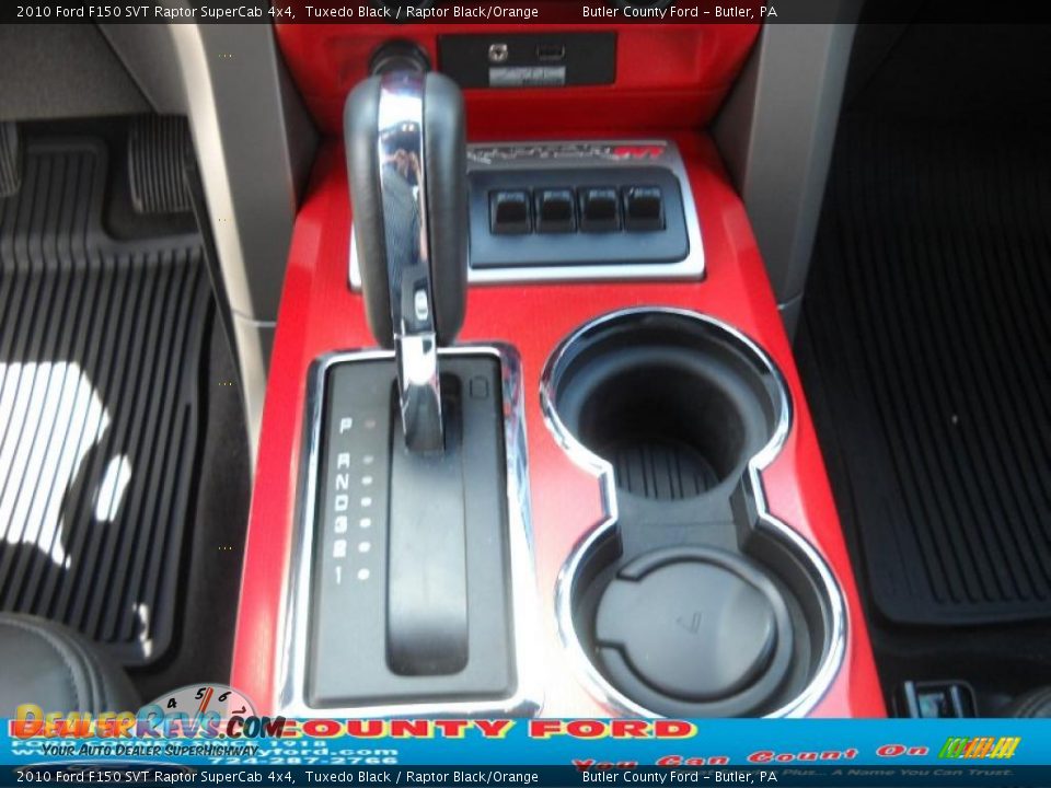 2010 Ford F150 SVT Raptor SuperCab 4x4 Tuxedo Black / Raptor Black/Orange Photo #23