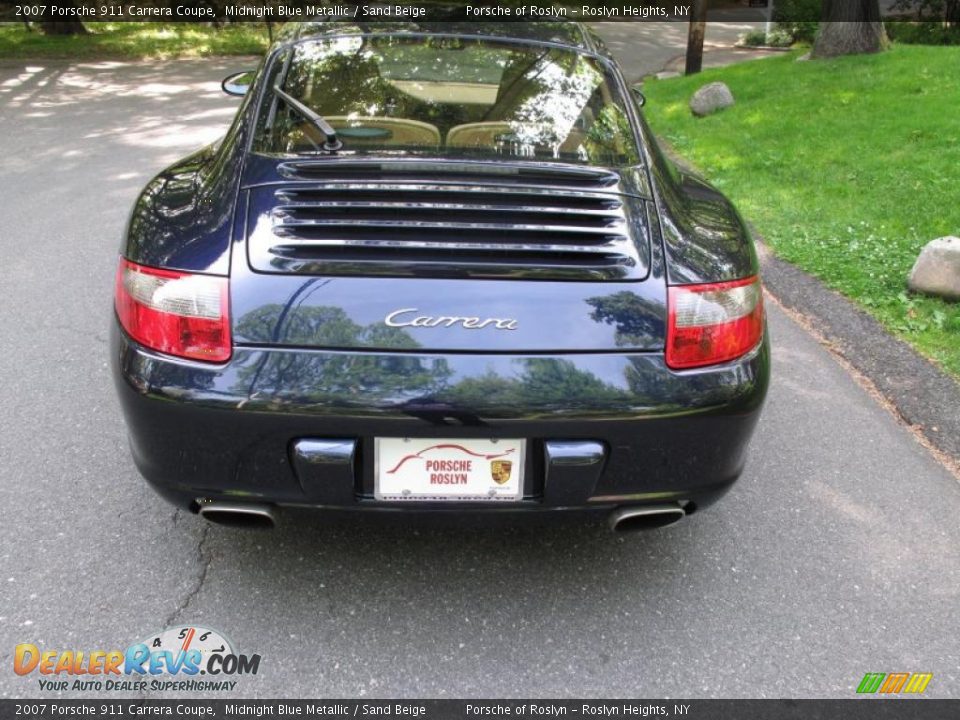 2007 Porsche 911 Carrera Coupe Midnight Blue Metallic / Sand Beige Photo #5