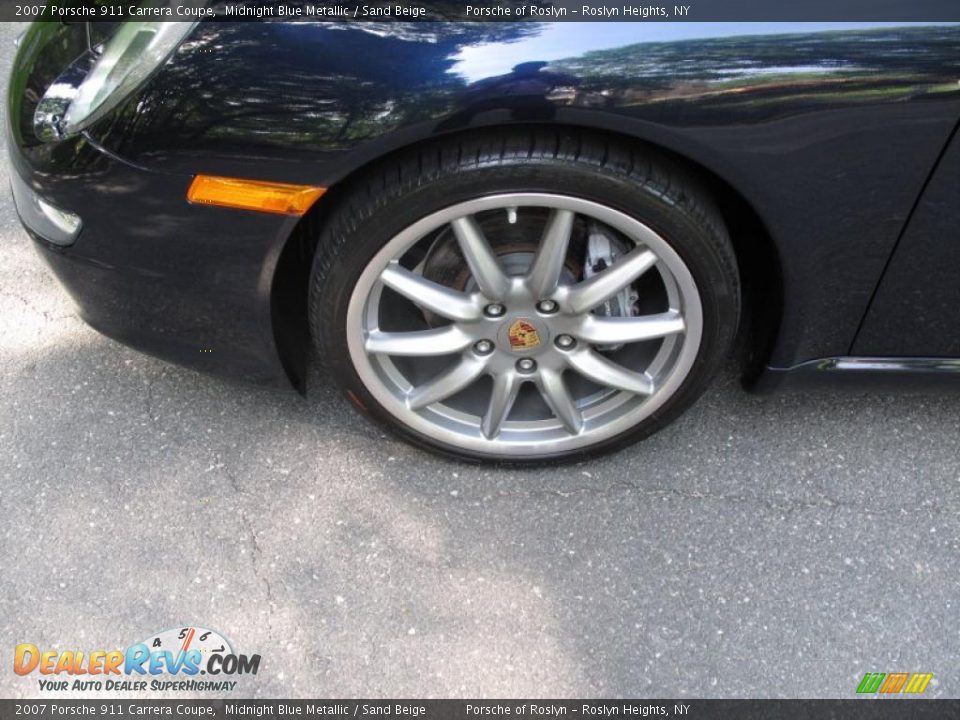 2007 Porsche 911 Carrera Coupe Midnight Blue Metallic / Sand Beige Photo #9