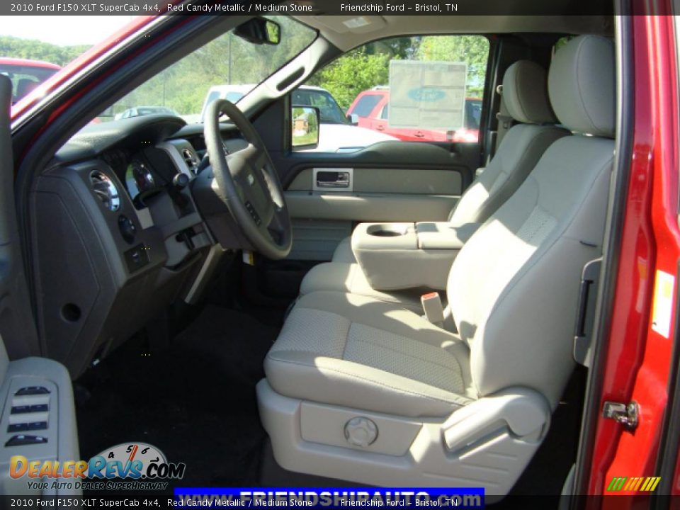 2010 Ford F150 XLT SuperCab 4x4 Red Candy Metallic / Medium Stone Photo #3