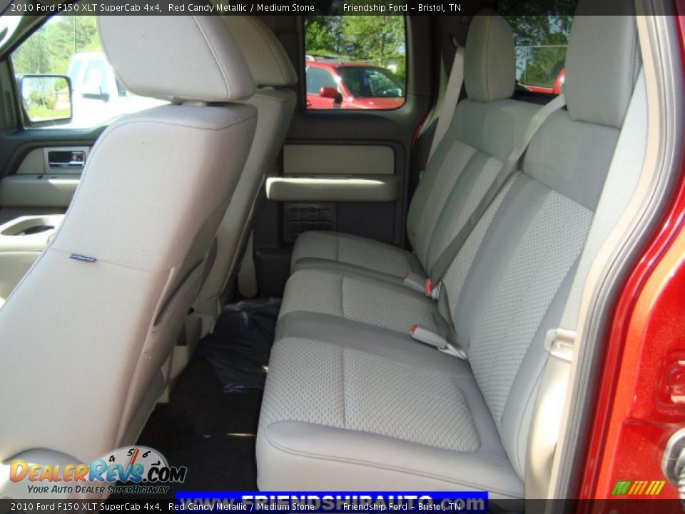 2010 Ford F150 XLT SuperCab 4x4 Red Candy Metallic / Medium Stone Photo #4