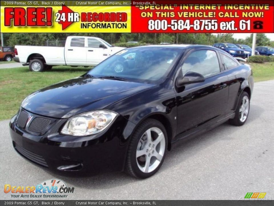 2009 Pontiac G5 GT Black / Ebony Photo #1