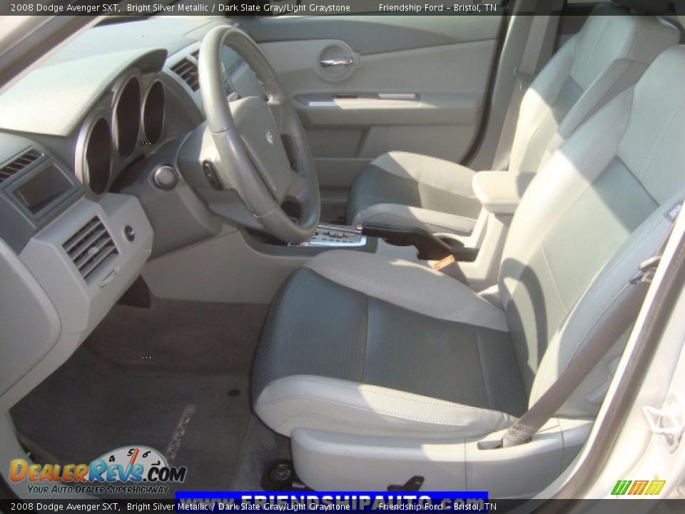 2008 Dodge Avenger SXT Bright Silver Metallic / Dark Slate Gray/Light Graystone Photo #5