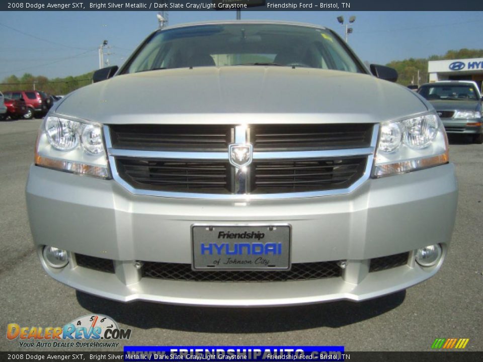 2008 Dodge Avenger SXT Bright Silver Metallic / Dark Slate Gray/Light Graystone Photo #8
