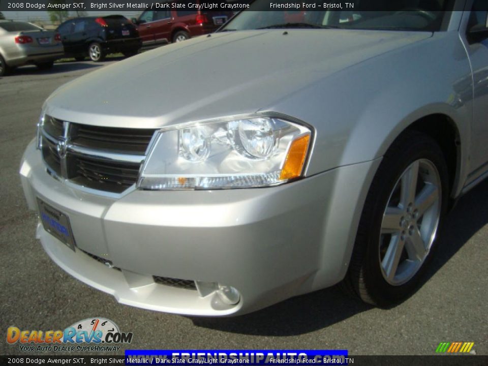 2008 Dodge Avenger SXT Bright Silver Metallic / Dark Slate Gray/Light Graystone Photo #9