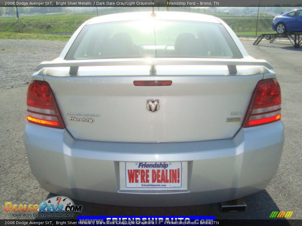 2008 Dodge Avenger SXT Bright Silver Metallic / Dark Slate Gray/Light Graystone Photo #11